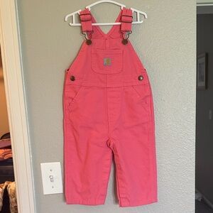 Carhartt Kids Bright Pink Overalls
